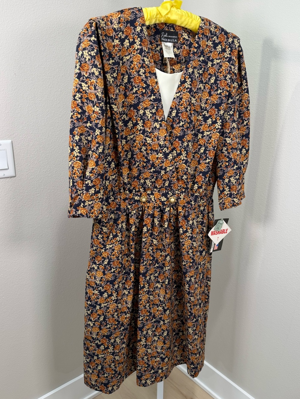 VTG NWT Breli Originals Plus Size Midi Dress Size 16 Cottagecore Deadstock